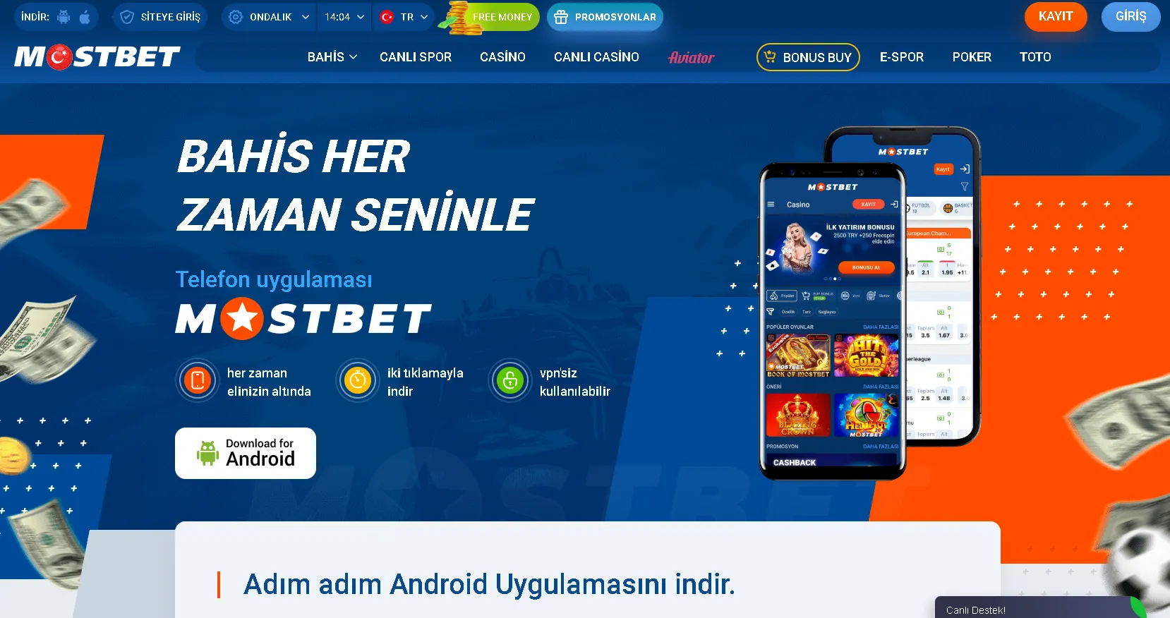 Mostbet giriş ile güvenli oyun seni bekliyor