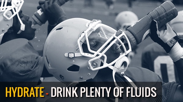 Hydration tips for football players and athletes